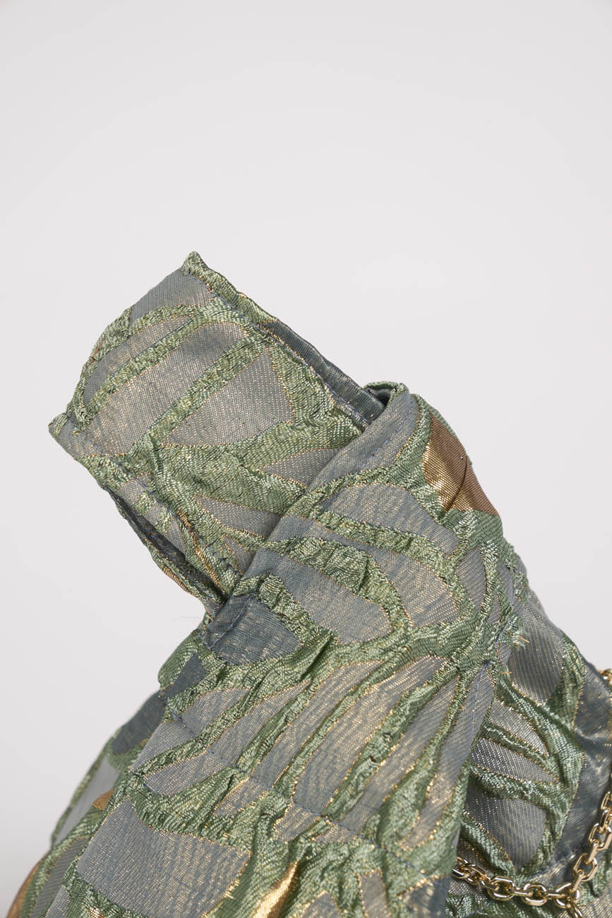 3. Borsa verde Dettaglio Manico