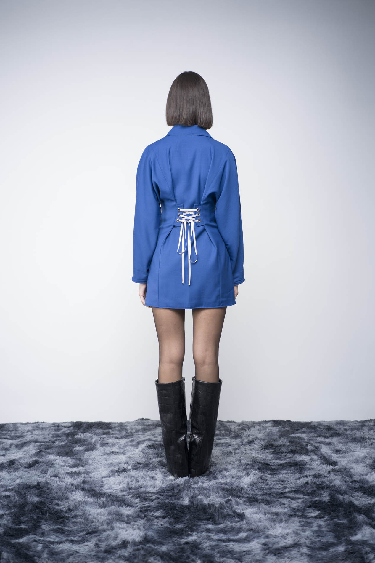 2. Blazer Blu Chiaro Retro